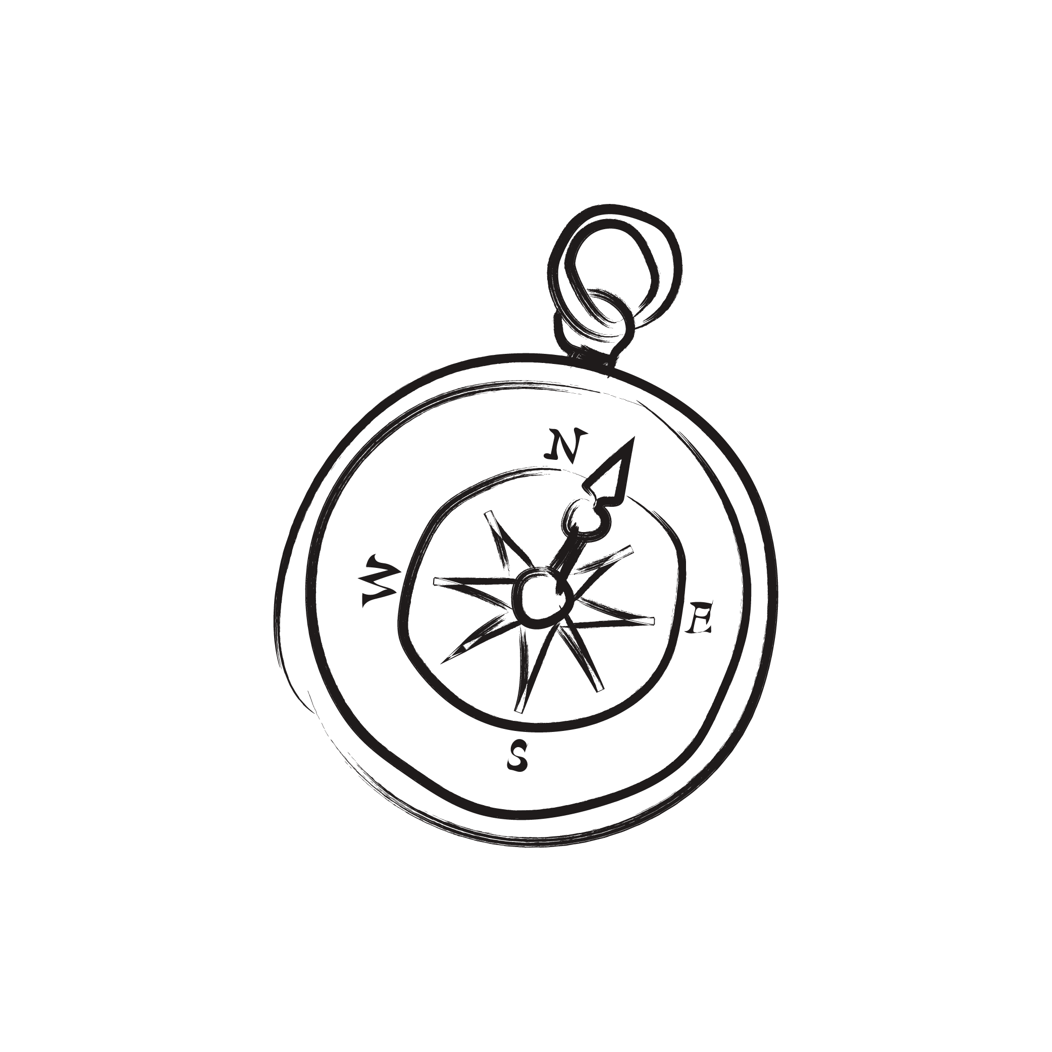 Illustration of compass