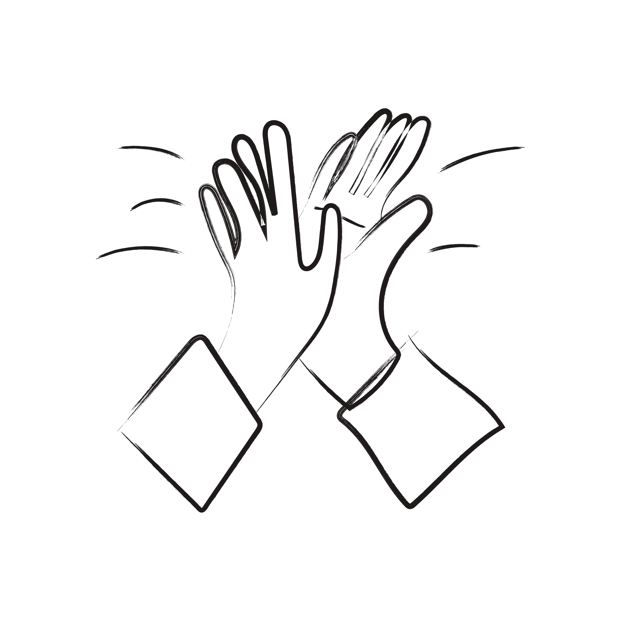 High five illustration